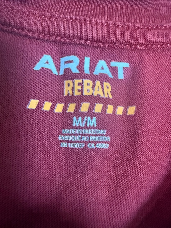 Ariat Ladies Rebar Cotton Strong Graphic Logo T-Shirt ❤️ - Picture 5 of 7